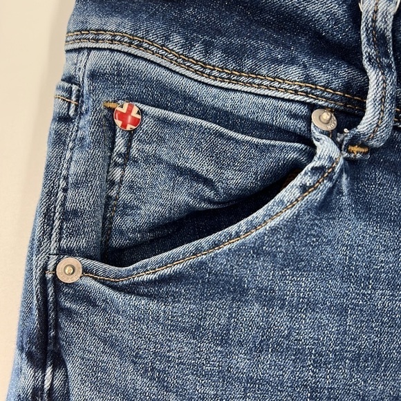 HUDSON COLLIN SKINNY BUTTON FLAP POCKETS MID RISE JEANS SIZE 28 - Picture 5 of 8